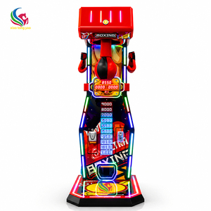 Machine de boxe interactive intelligente avec testeur de force de frappe, éclairage LED dynamique et système musical pour centre de divertissement - Product Image 2
