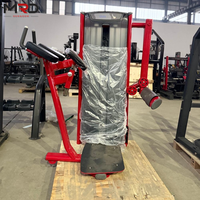Máquina de Gimnasio Comercial para Glúteos con Respaldo Ajustable, Equipo de Entrenamiento de Fuerza con Pesas