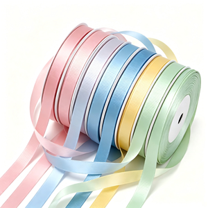 Cinta de grogrén multicolor en stock: aplicación versátil para manualidades DIY, adornos para el cabello de boutique y producción de accesorios de vestir. - Product Image 5