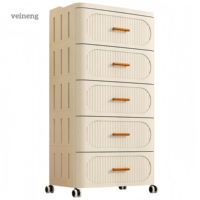 Armoire de rangement en plastique à plusieurs niveaux sur mesure, organisateur de vêtements pour enfants et armoire de rangement pour jouets