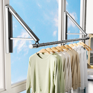 SANIPRO <span class=keywords><strong>appendiabiti</strong></span> pieghevoli da parete per interni stendibiancheria da balcone stendino per trapunta - Product Image 1