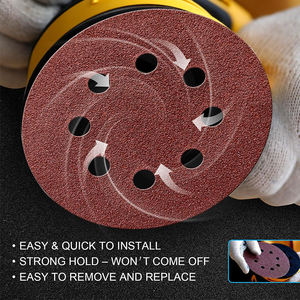 Disco Abrasivo Doris de Dureza Media 3.0mm, 150mm 60, Fabricación OEM #   Gancho y Bucle para Lijar y Pulir - Product Image 2