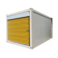 Unités de stockage portables de 20 pieds avec porte à enroulement Construction facile Conteneur de stockage portable à logo personnalisé