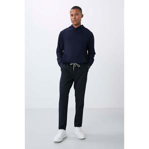 Pantalon de survêtement pour homme, coupe standard, texture indigo - 82155 - Indigo - Product Image 1