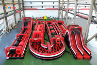 Parcours d'obstacles gonflables géants de Winsun, aire de jeux extérieure amusante pour enfants et adultes, parcs à thème inspirés, château gonflable géant en PVC