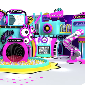 Equipo de Juegos Interior Colorido con Temática de Monstruos Pequeños, Juegos Infantiles Suaves, Área de Juegos Interior Colorida - Product Image 1