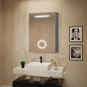 Plastic Half Moon Irregular Shape Smart Touch <b>Screen</b> Frameless Backlit Led Light Wall Mirror With Ce Certificate - Product Image 4