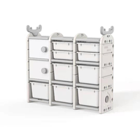 Meubles en forme de cerf pour enfants, 10 pièces, de haute qualité, en plastique, rangement de jouets, armoire pour enfants, étagère pour livres