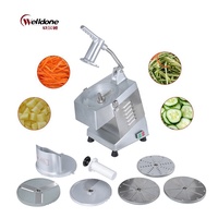 Welldone Commerciële Elektrische Groente- en Fruit Snijmachine, Snijdt in Blokjes, Vlees Snijder voor Gecertificeerde Ecologische Noten en Maïs