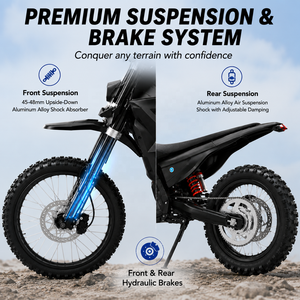 Vélo électrique tout-terrain à moteur central étanche IPX6 avec batterie au lithium 72V 25AH et moteur 2500W <span class=keywords><strong>pour</strong></span> adultes, idéal <span class=keywords><strong>pour</strong></span> les aventures extrêmes hors <span class=keywords><strong>route</strong></span> - Product Image 2