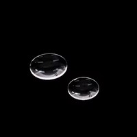 Lentille optique sphérique en verre K9/BK7/silice fondue/BaF2/CaF2 de 1 à 200 mm de diamètre, lentille plan-convexe, lentille convexe plate, fournie directement par l'usine