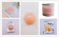 Autocollant en gel de silice pour femmes sous-vêtements de bikini lavable et résistant à la sueur, forme de fleur ronde, confortable