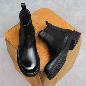 Zapatos de Vestir Casuales Versátiles y Elegantes para Hombre, Estilo Oxford, de Cuero Genuino, Impermeables, para Otoño - Product Image 4