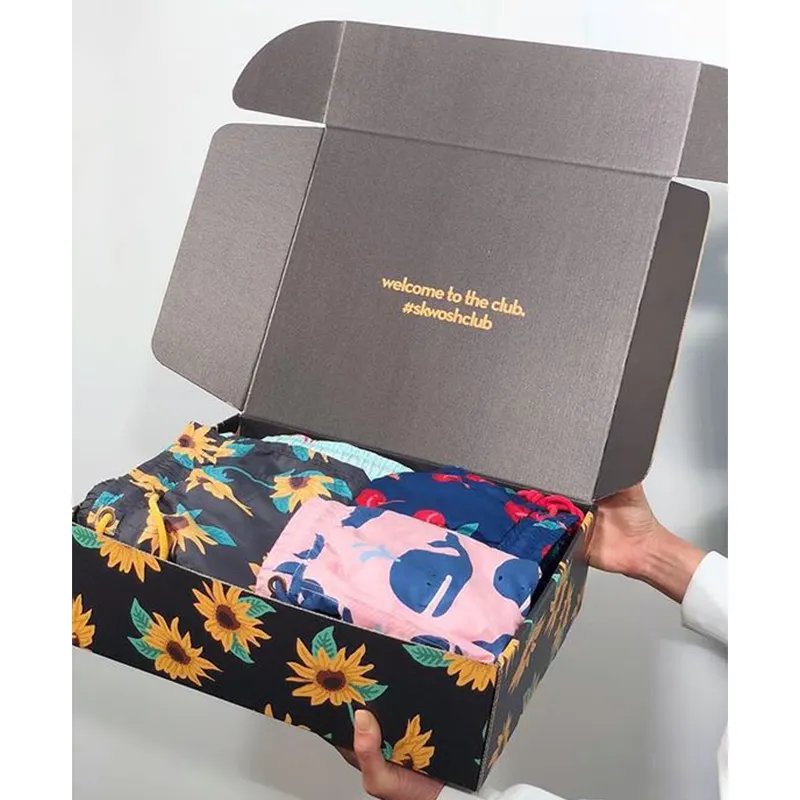 紙箱多色小型メーラー低価格デザイン美容カスタムホログラフィックメーラーボックスメーラー封筒ボックス配送用