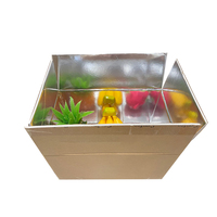 Caja Refrigeradora de Cartón con Aislamiento Grueso para Mariscos, Carne, Vino, Entrega en Frío de Productos Congelados