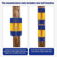 Brosse à gratter semi-circulaire pour vaches