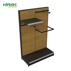 Serie de Estantes Modulares de Pared para Exhibición en Tiendas de Conveniencia, con Acabado en Madera, de Alta Luminosidad - Product Image 2