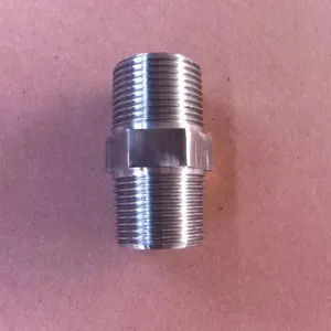 BS3799 altıgen nipel dişli 3000LB 6000LB 347H paslanmaz çelik nipeller ve bağlantı parçaları