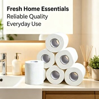 Papier toilette de luxe personnalisé en pâte de bois douce au toucher, papier toilette gaufré personnalisable