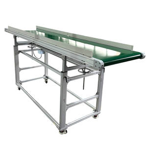 Fabrika doğrudan satış küçük alüminyum profil çerçeve Mini PVC PU bant konveyör düz konveyör bant makinesi için depo - Product Image 2