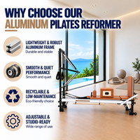 2026 Hot Reformer Pilates en Aluminium Tout-en-Un Réglable avec Bandes de Résistance & Accessoires pour Studio