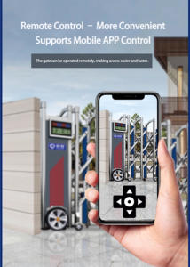 Luxe Moderne Automatique Accordéon Pliant Allée Porte <span class=keywords><strong>En</strong></span> <span class=keywords><strong>Fer</strong></span> <span class=keywords><strong>Forgé</strong></span> Rétractable Porte Coulissante Moteur <span class=keywords><strong>En</strong></span> Alliage D'aluminium pour L'école - Product Image 4