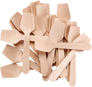 Cuillères en bois artisanales pour la cuisine, le service et le mélange – Ustensiles de cuisine durables en bois naturel - Product Image 1