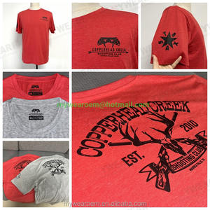 Camiseta Personalizada con Logotipo, Camisetas Rojas con Serigrafía, Impresiones DTG, Camisetas de Algodón de Alta Calidad al por Mayor para Hombre - Product Image 3