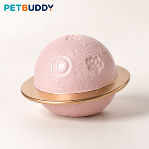 Urna de Cerámica para Mascotas PETBUDDY, Forma de Planeta, Color Rosa, Recuerdo de Lujo para Gatos - Product Image 2