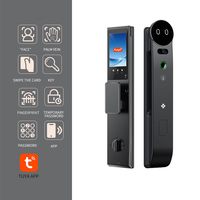 Serrure de porte intelligente ZJ-A20 pour la maison, reconnaissance faciale, empreinte digitale, code, carte, contrôle par application, stockage sur carte mémoire cloud, WiFi, application TUYA