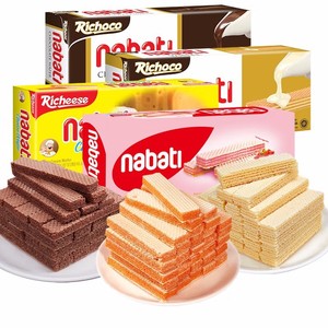 Spuntini asiatici Nabati all'ingrosso 145g formaggio wafer biscotto cioccolato vaniglia fragola wafer biscotti - Product Image 1