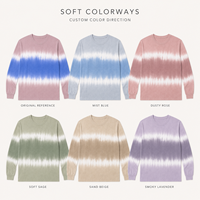 Camiseta de punto extragrande con estampado tie-dye y rayas, 100% algodón, ecológica, transpirable, de ajuste cómodo para marcas DTC de marca privada