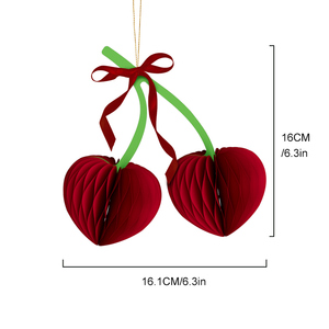 Decoración Colgante de Panal de Miel con Forma de Corazón 3D para San Valentín, Adorno de Papel Plegable Ecológico con Imanes para Fiestas, Bodas y Hogar - Product Image 4