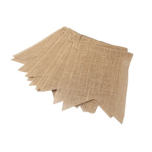 Naturaleza yute cuerda arpillera Banner banderín boda decoración fotografía accesorios fiesta - Product Image 6