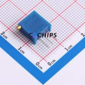 Resistencia Ajustable/Potenciómetro 3296X-1-103LF, Componente de Orificio Pasante (THT)-3P, 9.5x4.9mm, Resistencia de 10kOhm, 10%, 500mW, 250ppm ℃ - Product Image 1