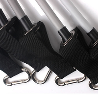 Nouveau Design tirant entraînement Fitness Gym Yoga exercice haute élasticité 100/150/200 LB 11 pièces noir TPE Latex résistance bande ensemble