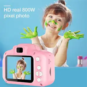 Çocuklar termal baskı kamera oyuncaklar kızlar için yürümeye başlayan çocuk dijital kameralar sevimli karikatür HD anında yazıcı Mini kamera