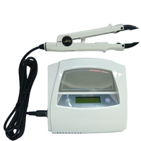 Kit d'outils de fusion à la kératine pour extensions capillaires, avec connecteur ultrasonique LCD en plastique 25W, compatible tension universelle, pour tresses, perles, micro-anneaux et bandes adhésives