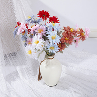 Buket Buatan Bunga Daisy Kecil Hari Valentine Lembut Buatan Tangan Tahan Lama Bunga Sutra Segar Simulasi Tinggi Ramah Lingkungan