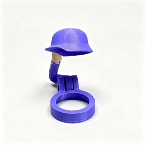 En gros, Décoration de fête en plastique artistique, <span class=keywords><strong>Casque</strong></span> de soldat vert/noir pour bouteille de bière, couvercle de bouteille de bière, pour bouteilles de boissons - Product Image 5