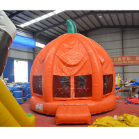 Château gonflable commercial personnalisé en forme de citrouille, en PVC, capacité 300 kg, 8-10 passagers, pour fêtes d'enfants