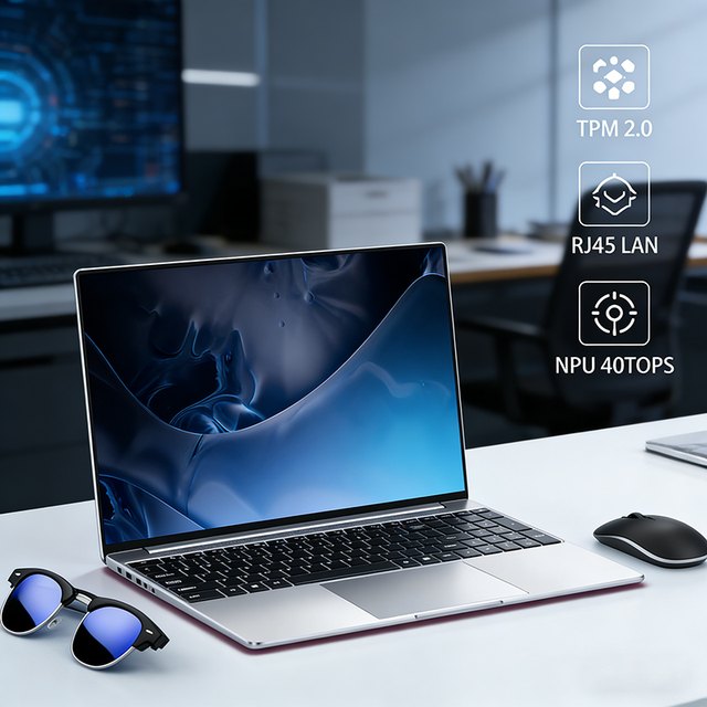 New Budget 15.6 Inch AMD Ryzen 7 AI Notebook 40 TOPS Aluminium Body English Keyboard for Africa Bulk Buy Low Cost High Stability