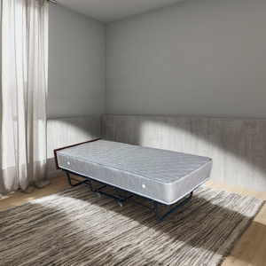 <span class=keywords><strong>Lit</strong></span> <span class=keywords><strong>pliant</strong></span> moderne B018 avec cadre en métal et matelas à ressorts de 20 cm, <span class=keywords><strong>lit</strong></span> simple pliable, fournitures hôtelières, école, hôpital - Product Image 4