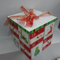 Boîte vide pour calendrier de l'Avent personnalisable, 24 jours, compte à rebours de Noël, boîte mystère DIY, boîte cadeau surprise en bois pour enfants
