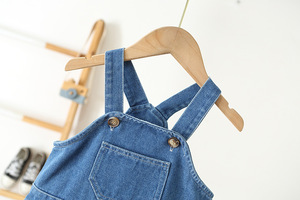 2023 thiết kế mới unisex trẻ sơ sinh bé gái cậu bé denim tổng thể Quần Jumpsuit quần áo <span class=keywords><strong>MMO</strong></span> - Product Image 3