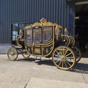 Calèche royale à vendre, calèche de mariage en forme de citrouille, calèche électrique de mariage pour visites touristiques, fabriquée en Chine, dépôt requis - Product Image 2