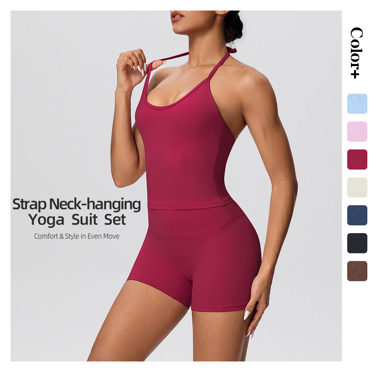 Summer Women's Quick Drying Yoga Set Sports Bra Shorts 2 Pics Sets Fitness Exercise Yoga Sets Fitness Clothing