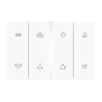 Interrupteurs muraux combinés à bouton-poussoir, norme AU/IT, interrupteur KNX intelligent, interrupteur mural intelligent pour éclairage, système KNX intelligent