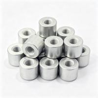 Composants de machine CNC personnalisés en acier au carbone de haute précision, acier inoxydable, écrou de couplage rond en acier au carbone nickelé