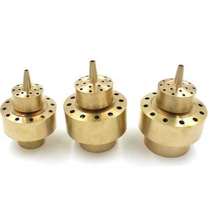 Accesorios de fuente de latón de cobre, doble capa brillante, columna de flores, cabezal de fuente de <span class=keywords><strong>dos</strong></span> capas, boquilla de fuegos artificiales de baile - Product Image 5